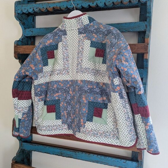 HANDMADE Vintage Cords and More Quilt Jacket, Size M/L - Picture 6 of 6